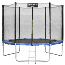 Батут Atlas Sport 183 см с внешней сеткой без лестницы BLUE