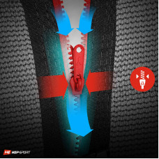 Батут Atlas Sport 312см - 10ft BASIC (3 ноги) с внешней сеткой и лестницей BLUE