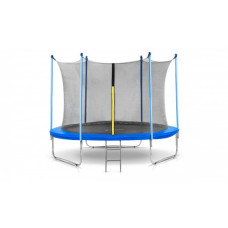 Батут Atlas Sport 312 см (внутренняя сетка и лестница) BLUE