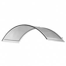 Козырек из поликарбоната Silver Wing 1200 х 1600 мм арочный прозрачный
