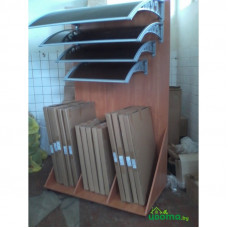 Козырек из поликарбоната Silver Wing 1000 х 1500 мм